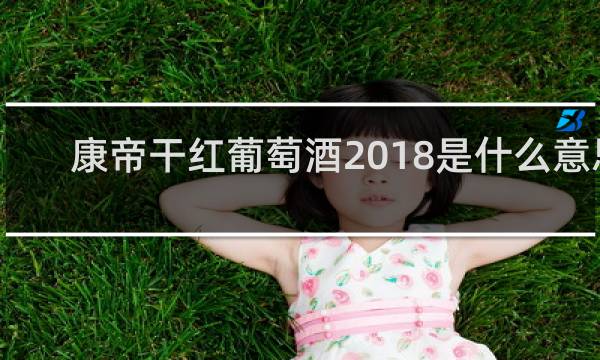 康帝干红葡萄酒2018是什么意思