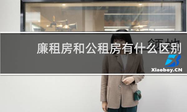 廉租房和公租房有什么区别