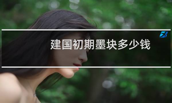 建国初期墨块多少钱