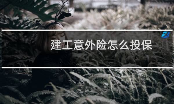 建工意外险怎么投保