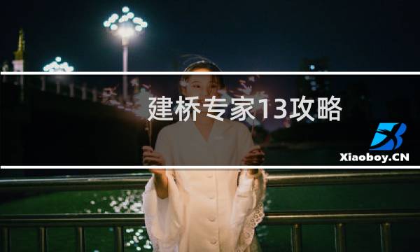 建桥专家13攻略