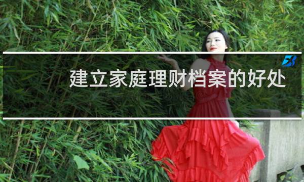 建立家庭理财档案的好处