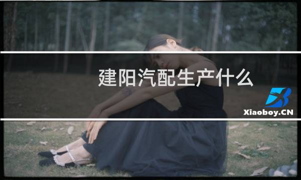 建阳汽配生产什么