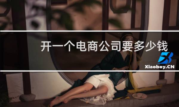 开一个电商公司要多少钱