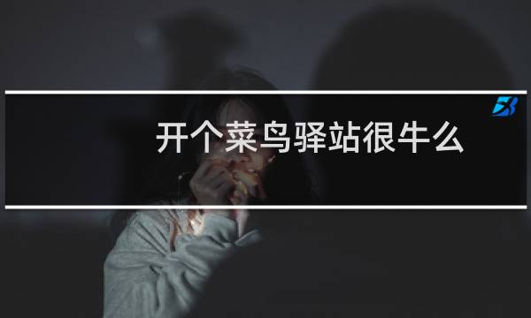 开个菜鸟驿站很牛么