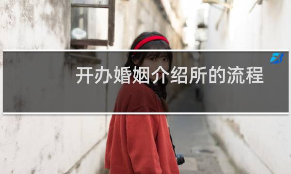 开办婚姻介绍所的流程