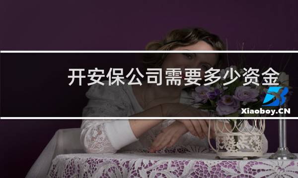 开安保公司需要多少资金