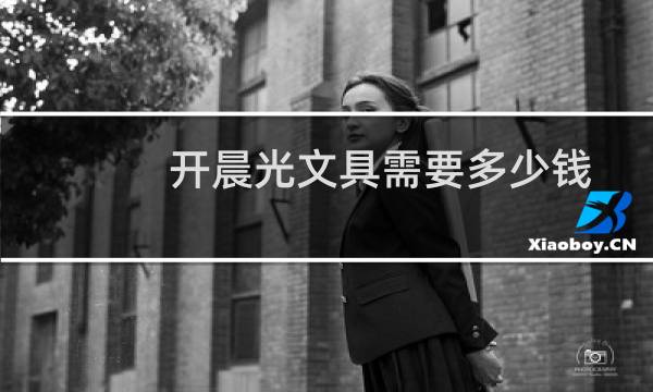 开晨光文具需要多少钱