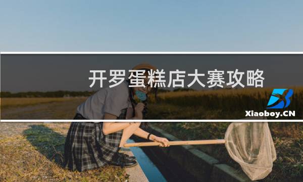 开罗蛋糕店大赛攻略