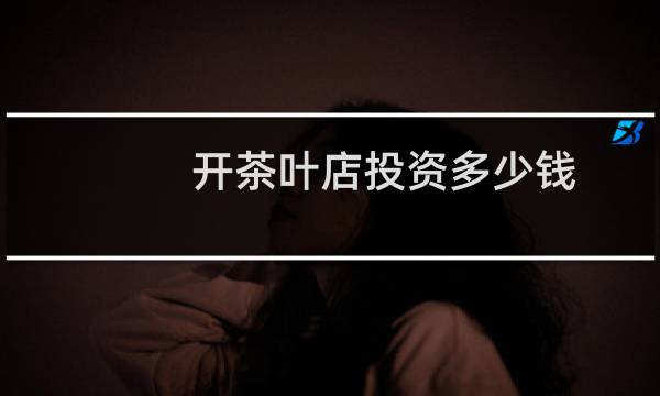 开茶叶店投资多少钱