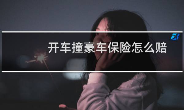 开车撞豪车保险怎么赔