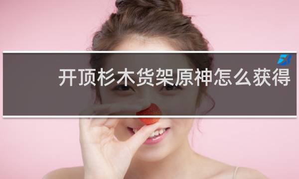 开顶杉木货架原神怎么获得