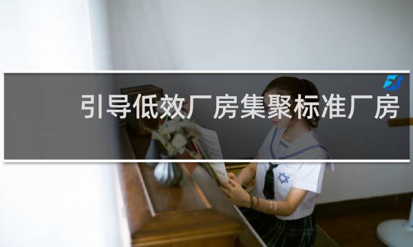 引导低效厂房集聚标准厂房