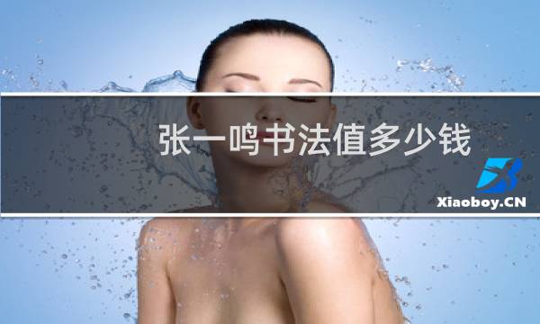 张一鸣书法值多少钱