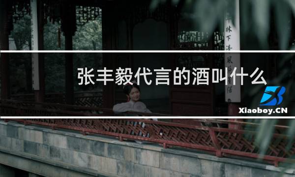 张丰毅代言的酒叫什么