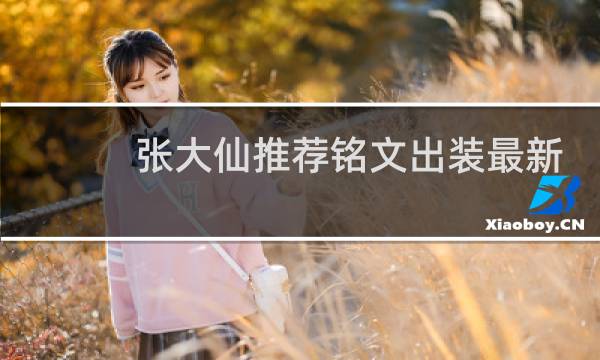张大仙推荐铭文出装最新