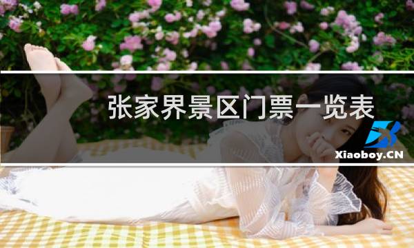 張家界景區(qū)門票一覽表