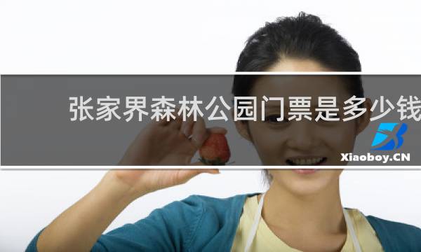 張家界森林公園門票是多少錢