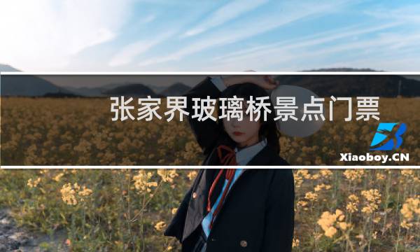 张家界玻璃桥景点门票