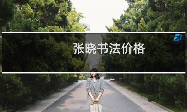 张晓书法价格
