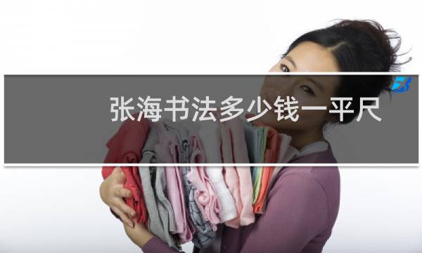 张海书法多少钱一平尺