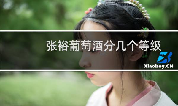 张裕葡萄酒分几个等级