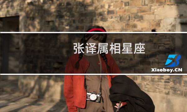 张译属相星座