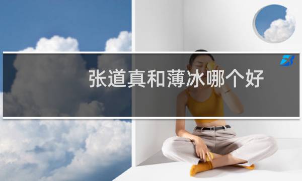 张道真和薄冰哪个好