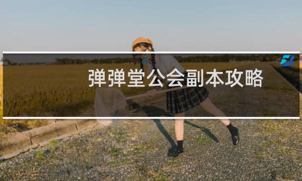 弹弹堂公会副本攻略