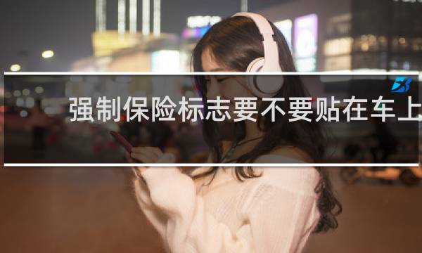 强制保险标志要不要贴在车上