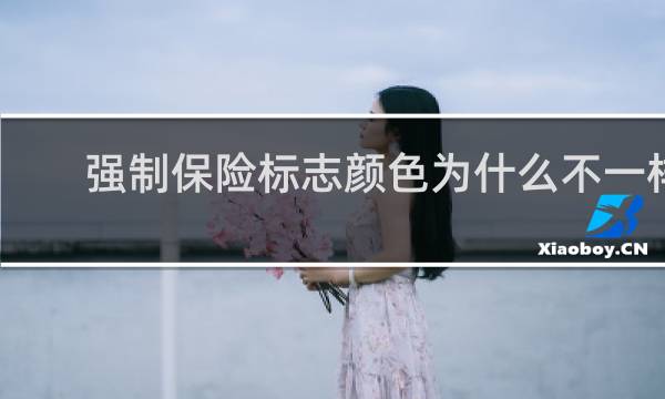 强制保险标志颜色为什么不一样