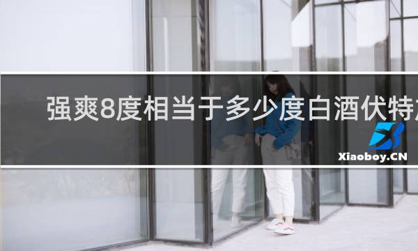 强爽8度相当于多少度白酒伏特加