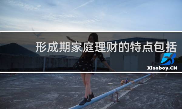 形成期家庭理财的特点包括