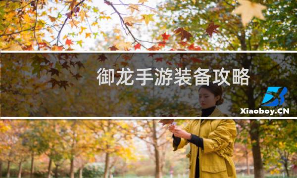 御龙手游装备攻略