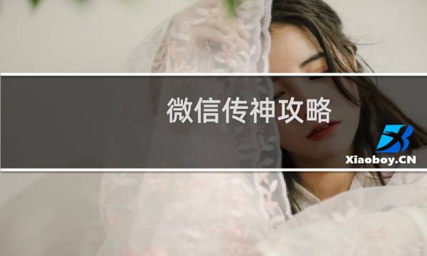 微信传神攻略