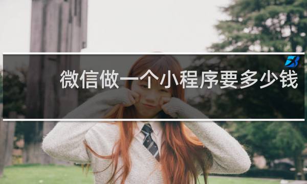 微信做一个小程序要多少钱
