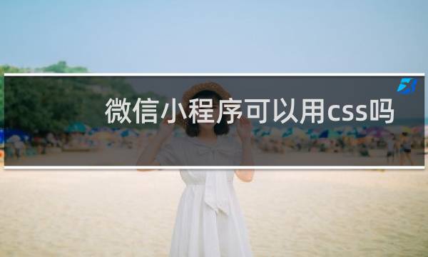 微信小程序可以用css吗