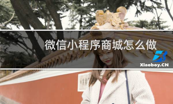 微信小程序商城怎么做