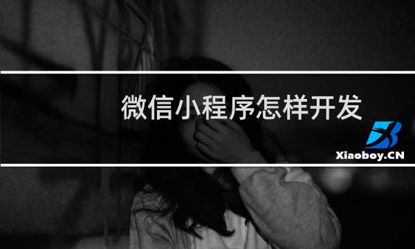 微信小程序怎样开发