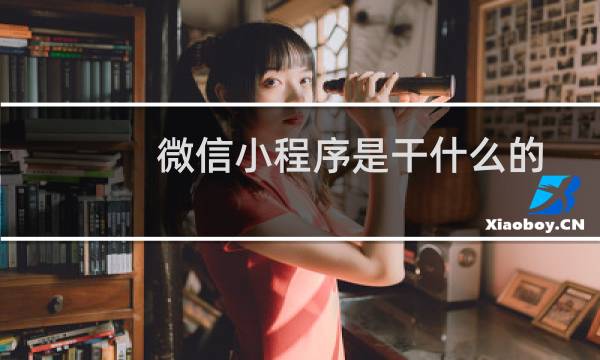 微信小程序是干什么的