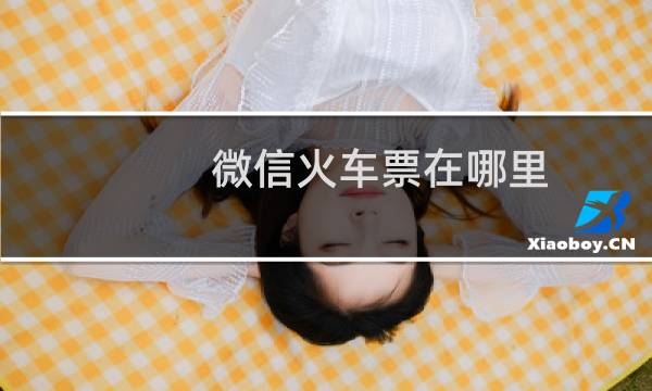 微信火车票在哪里