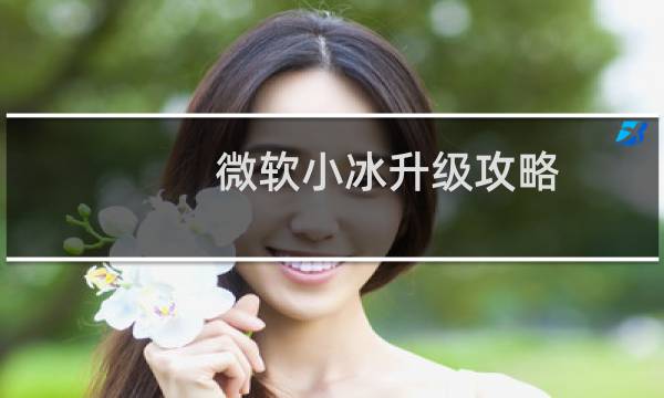 微软小冰升级攻略