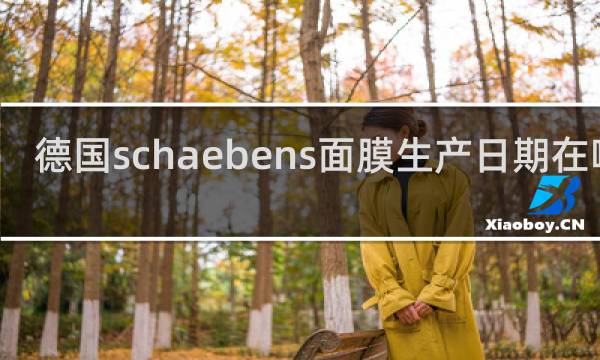 德国schaebens面膜生产日期在哪看