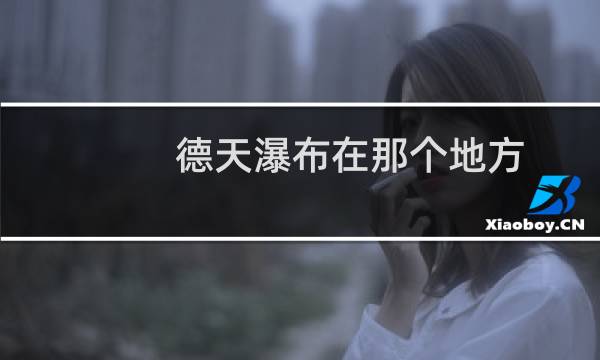 德天瀑布在那个地方