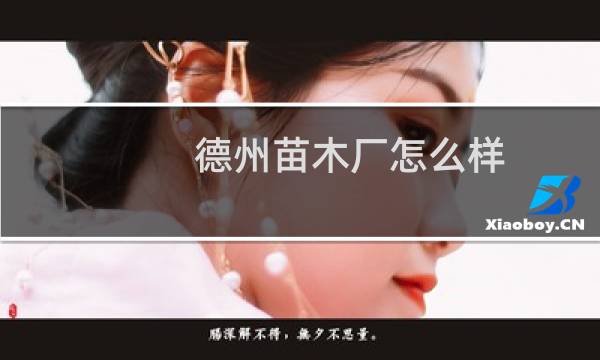 德州苗木厂怎么样