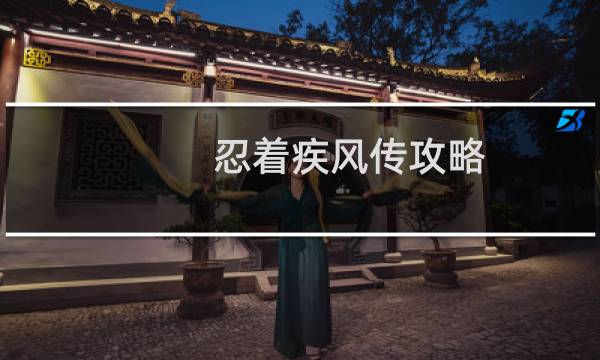 忍着疾风传攻略