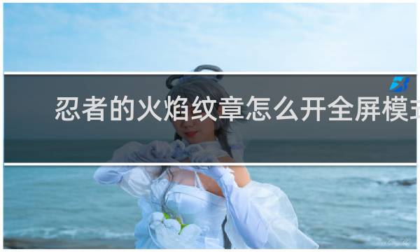 忍者的火焰纹章怎么开全屏模式
