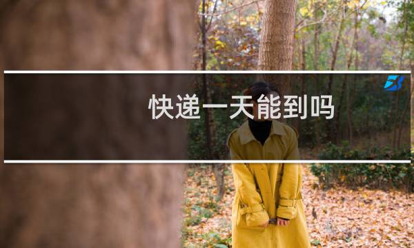 快递一天能到吗