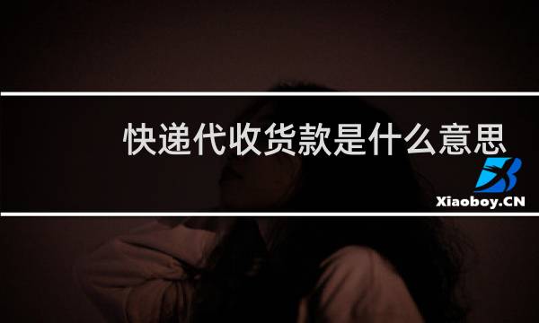 快递代收货款是什么意思