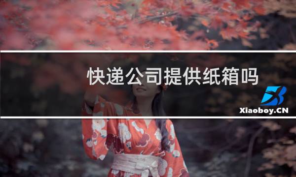 快递公司提供纸箱吗